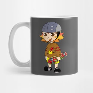 cool skateboarding girl Mug